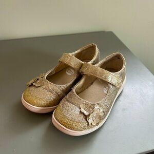 Gold sparkle Stride Rite Mary Jane Sneakers